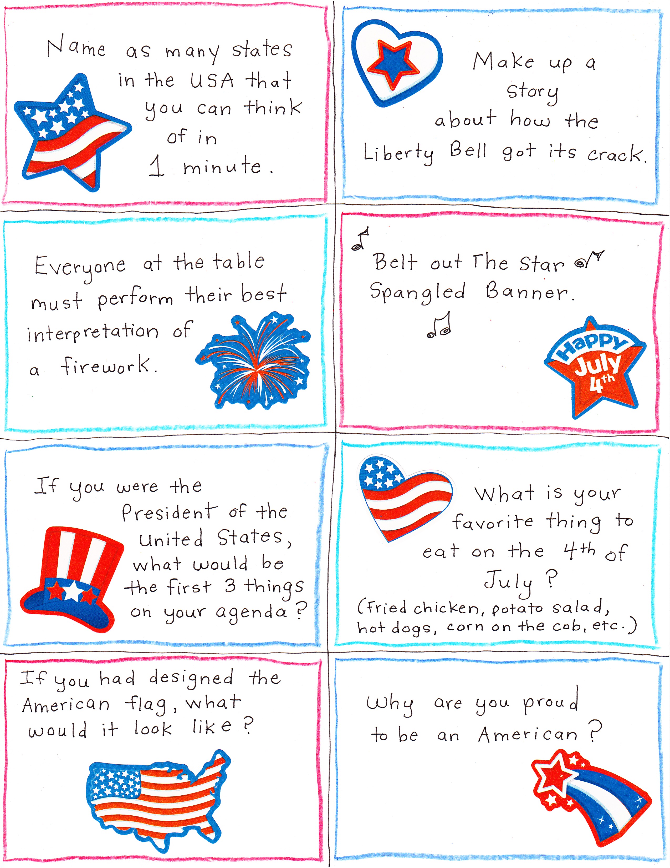 Printable 4th Of July Trivia Printable Word Searches