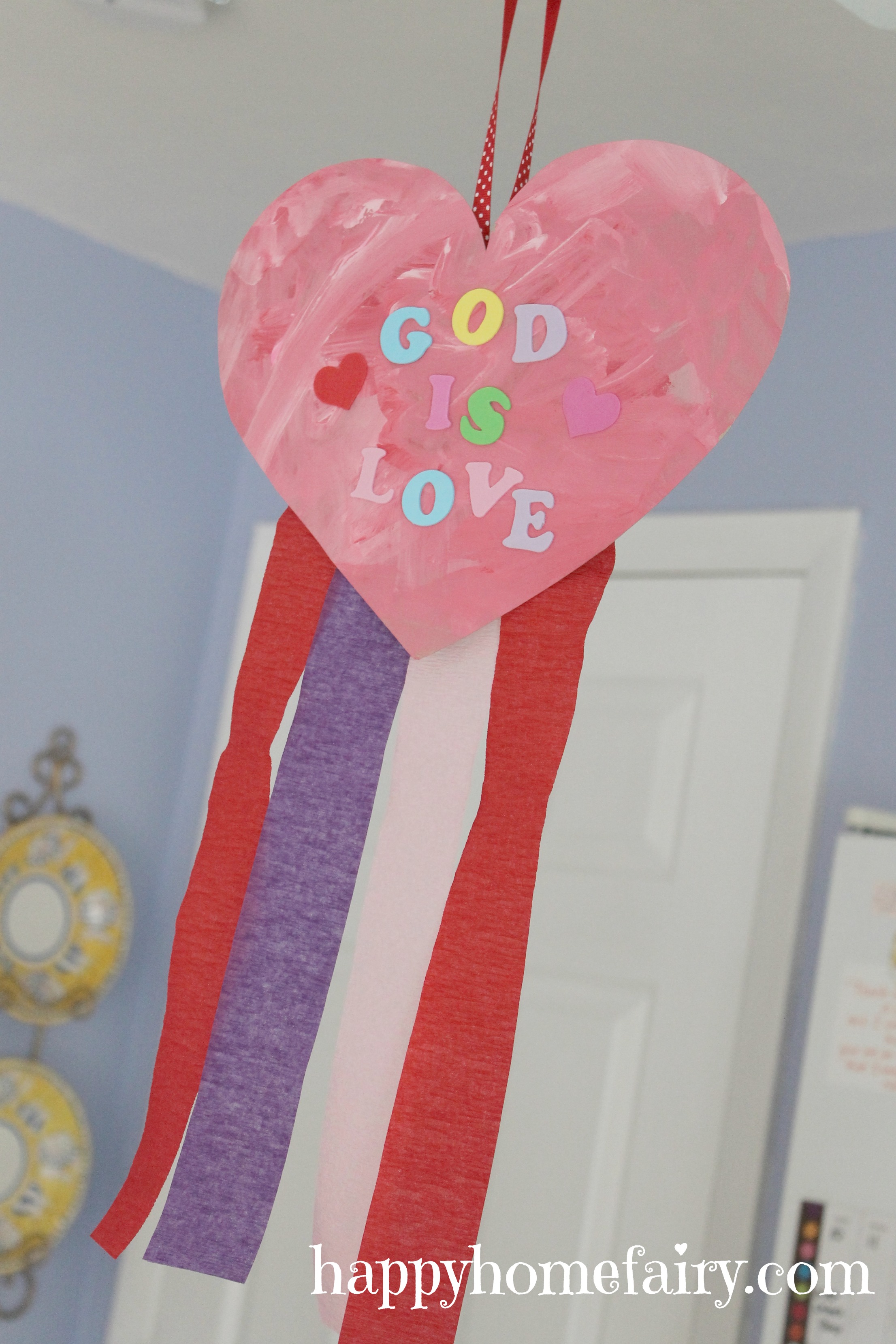 Easy Valentine Windsock Happy Home Fairy