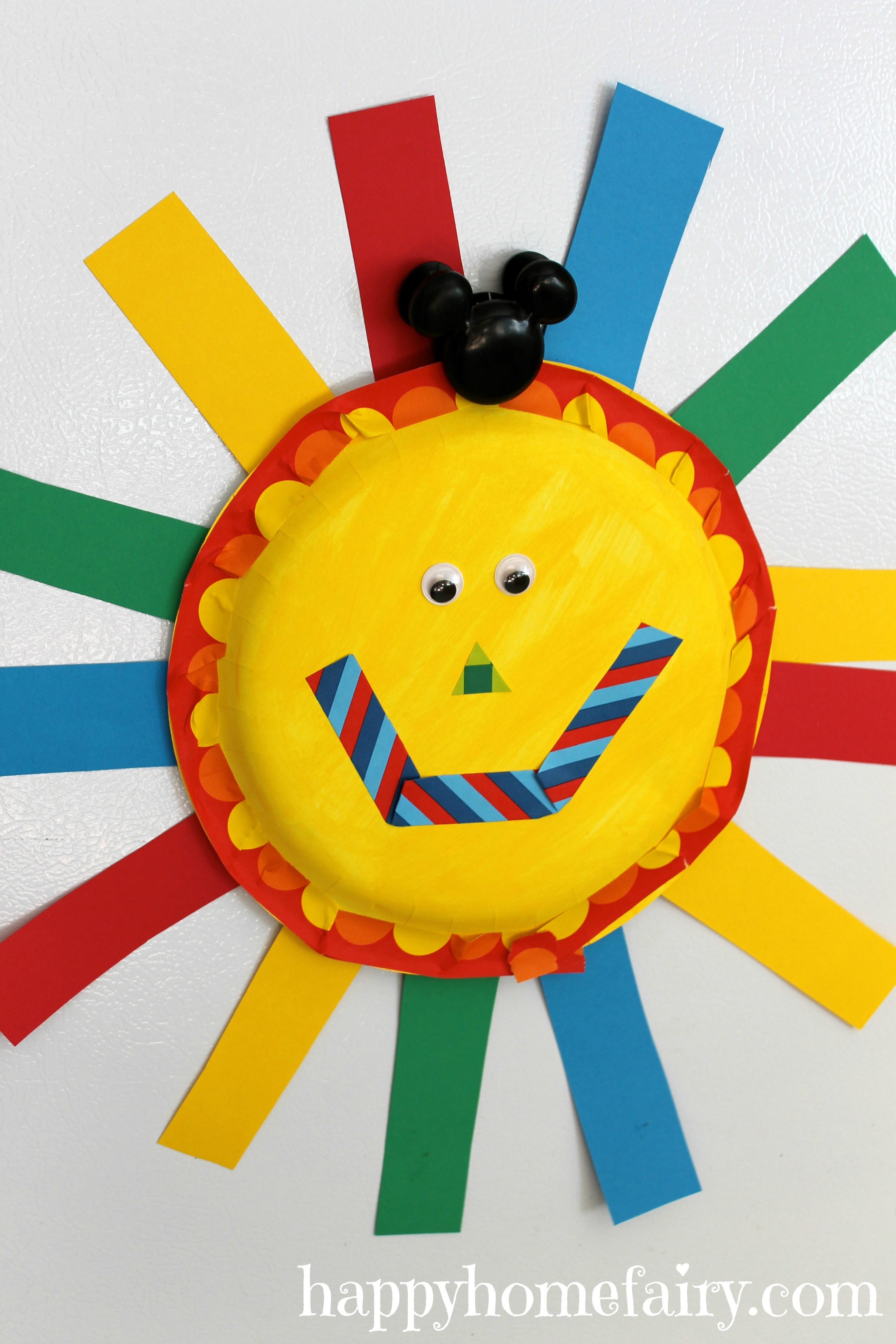Easy Summer Sun Paper Plate Craft - Happy Home Fairy