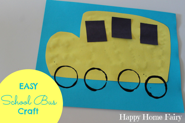 Back To School Bus Craft