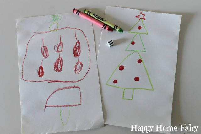 Roll-A-Christmas-Tree Game - FREE Printable! - Happy Home Fairy