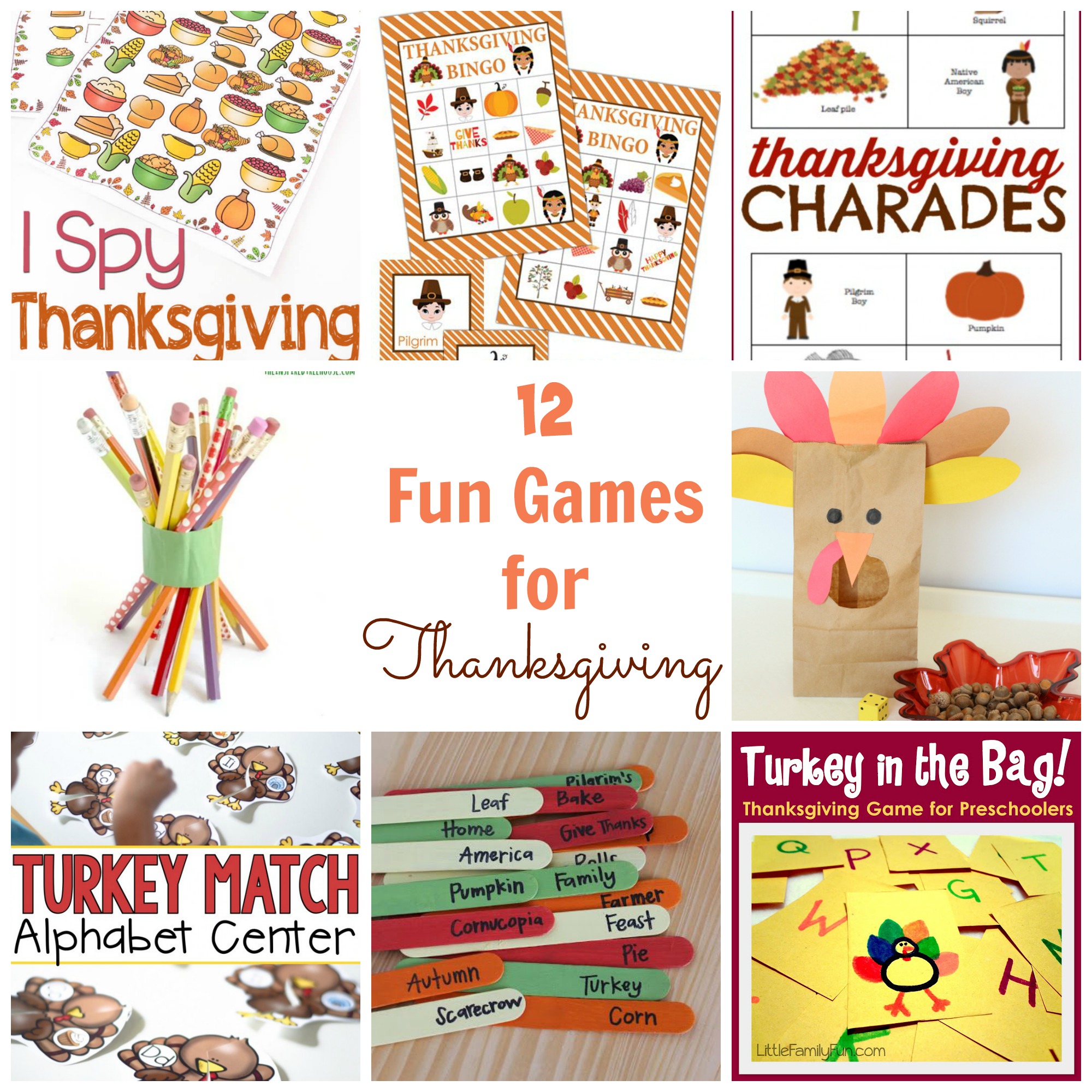 12 Fun Thanksgiving Games Happy Home Fairy