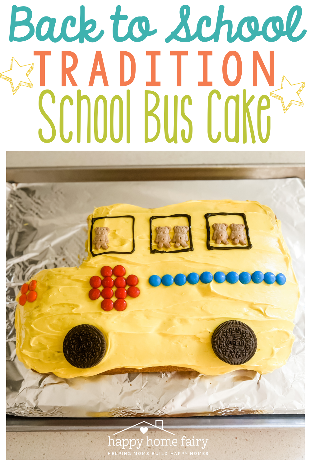 School Bus Cake - Happy Home Fairy