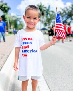 ❤️🤍💙HAPPY BIRTHDAY AMERICA!💙🤍❤️ Today was a favorite day for sure. I was moved to tears on more than one occasion because we are so blessed to live in this country. For all the noise, strife, and division I see on media about the state of our great nation, I found the contrast quite vast at our little city parade this morning. Lots of families happily lined the streets waiting to see the homemade floats and catch some of the tossed candy. Mamas chased little ones. Everyone was wearing patriotic attire. The older woman next to us in the red, white, and blue sequin cowboy hat (her name was Shirley) wanted to tell me all about how she broke her arm, her love for fun, and why she will never stop being a crossing guard at the local elementary school. Zion donated his retrieved candy to the little boy next to us whose daddy was a detective with the local police department. His family was so nice and Ryan talked with the dad for a little bit about his dedicated, sacrificial service. <a href=