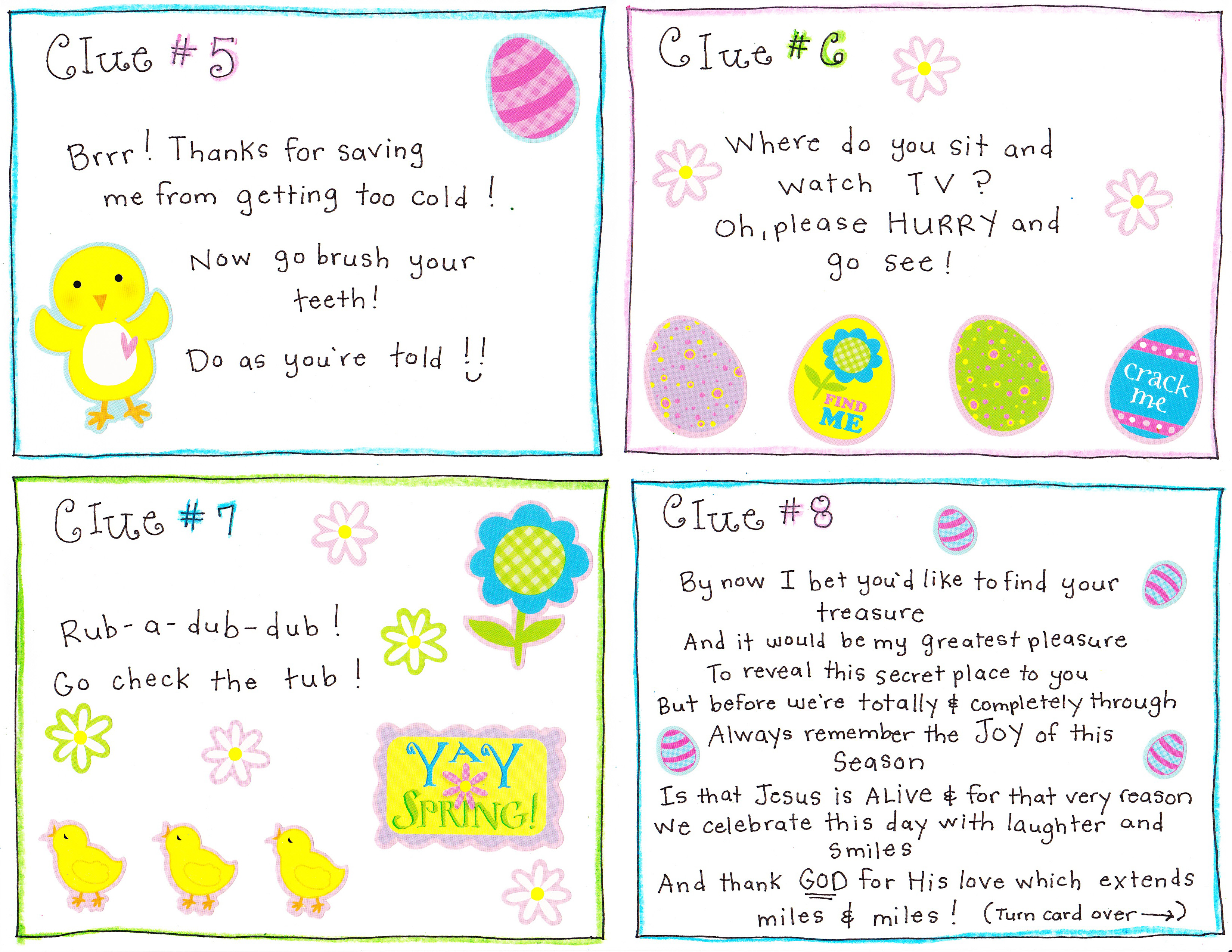 Easter Morning Scavenger Hunt - FREE Printable! - Happy Home Fairy