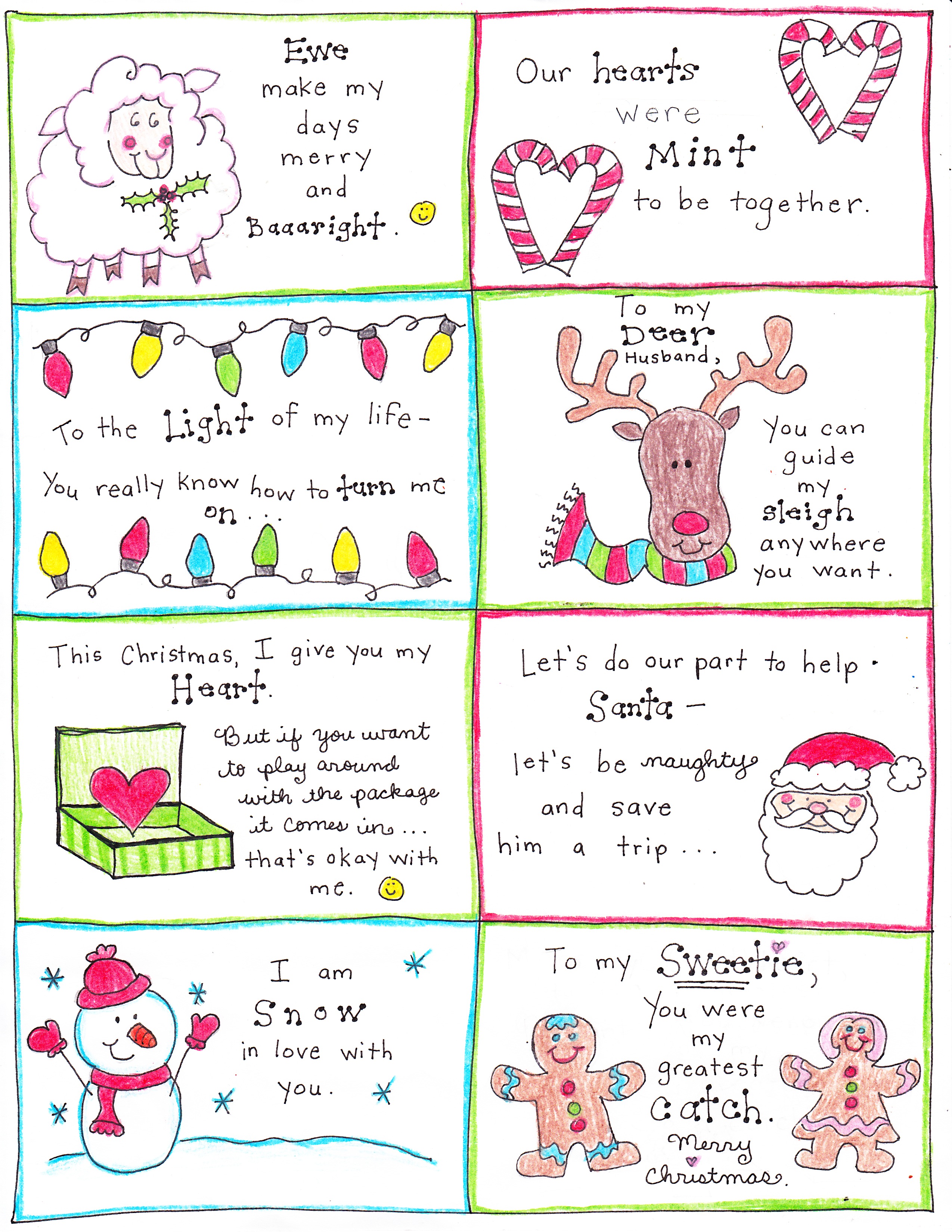 Christmas Love Notes for the Happy Hubby - Happy Home Fairy