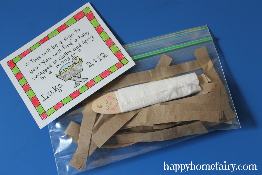 Easy Baby Jesus Craft - FREE Printable! - Happy Home Fairy