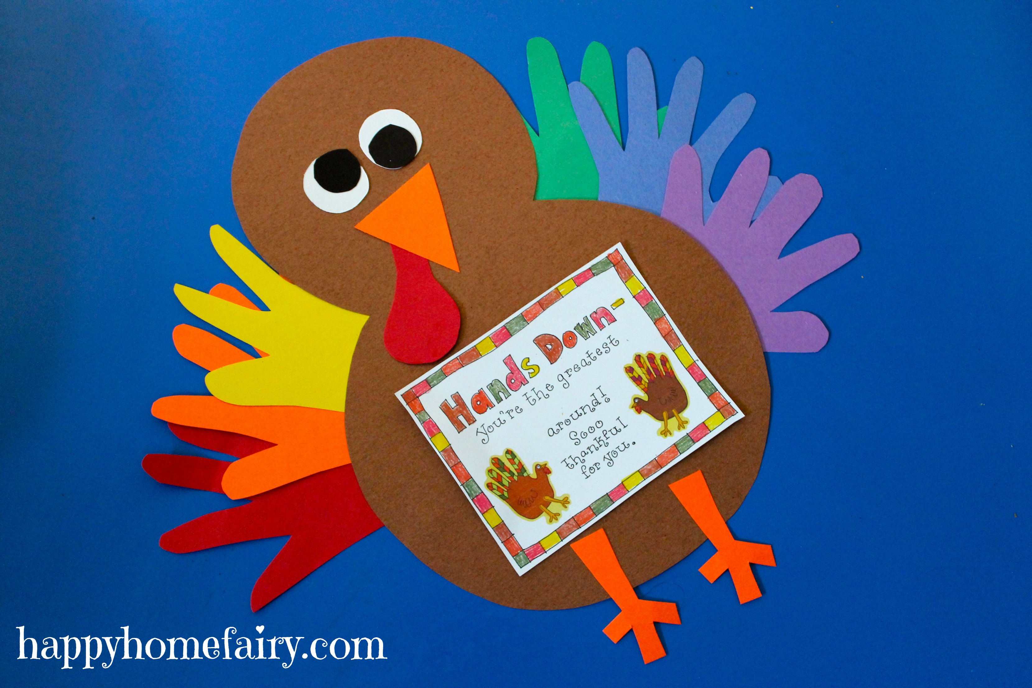 Handprint Turkey Template