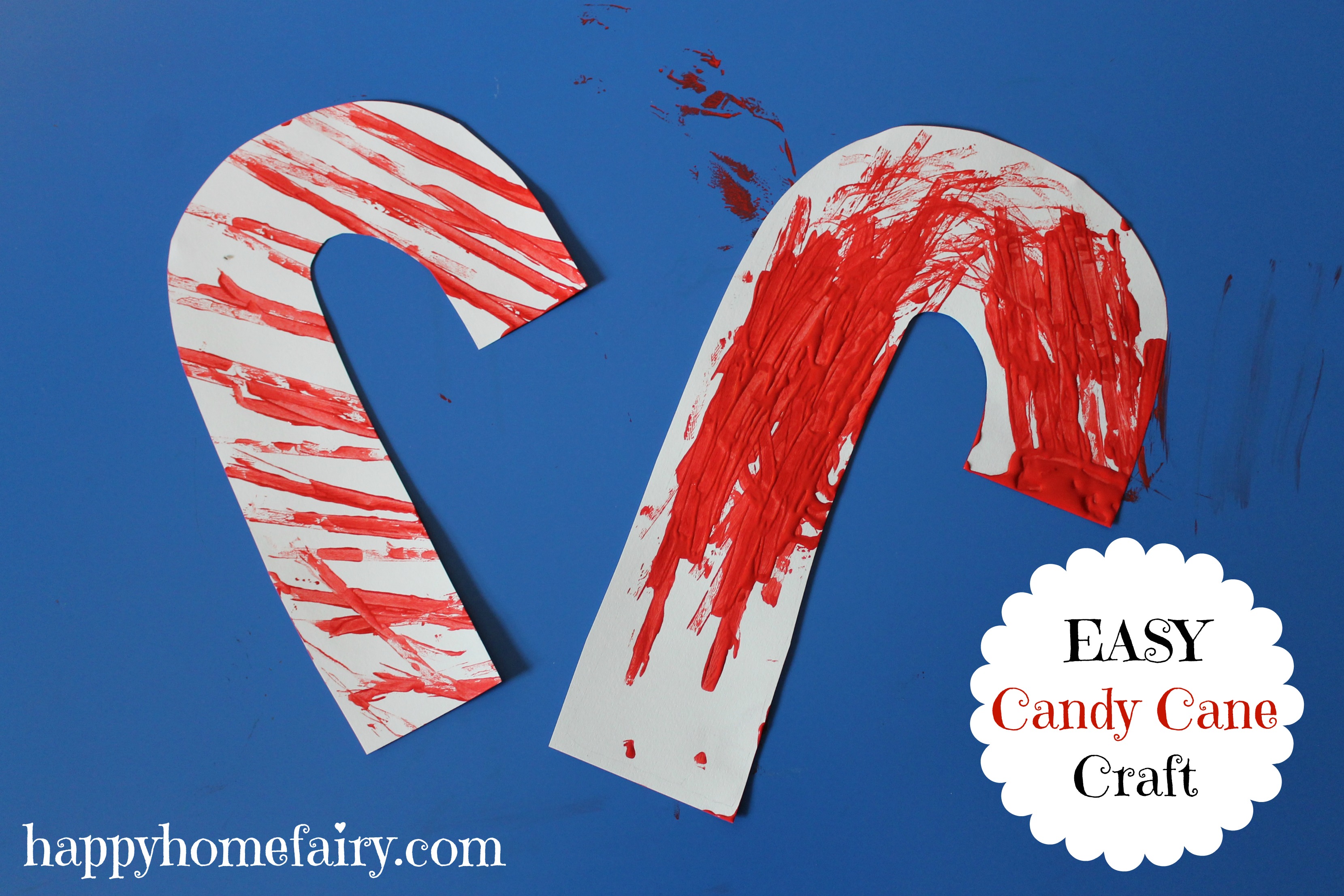 Easy Candy Cane Craft - Happy Home Fairy