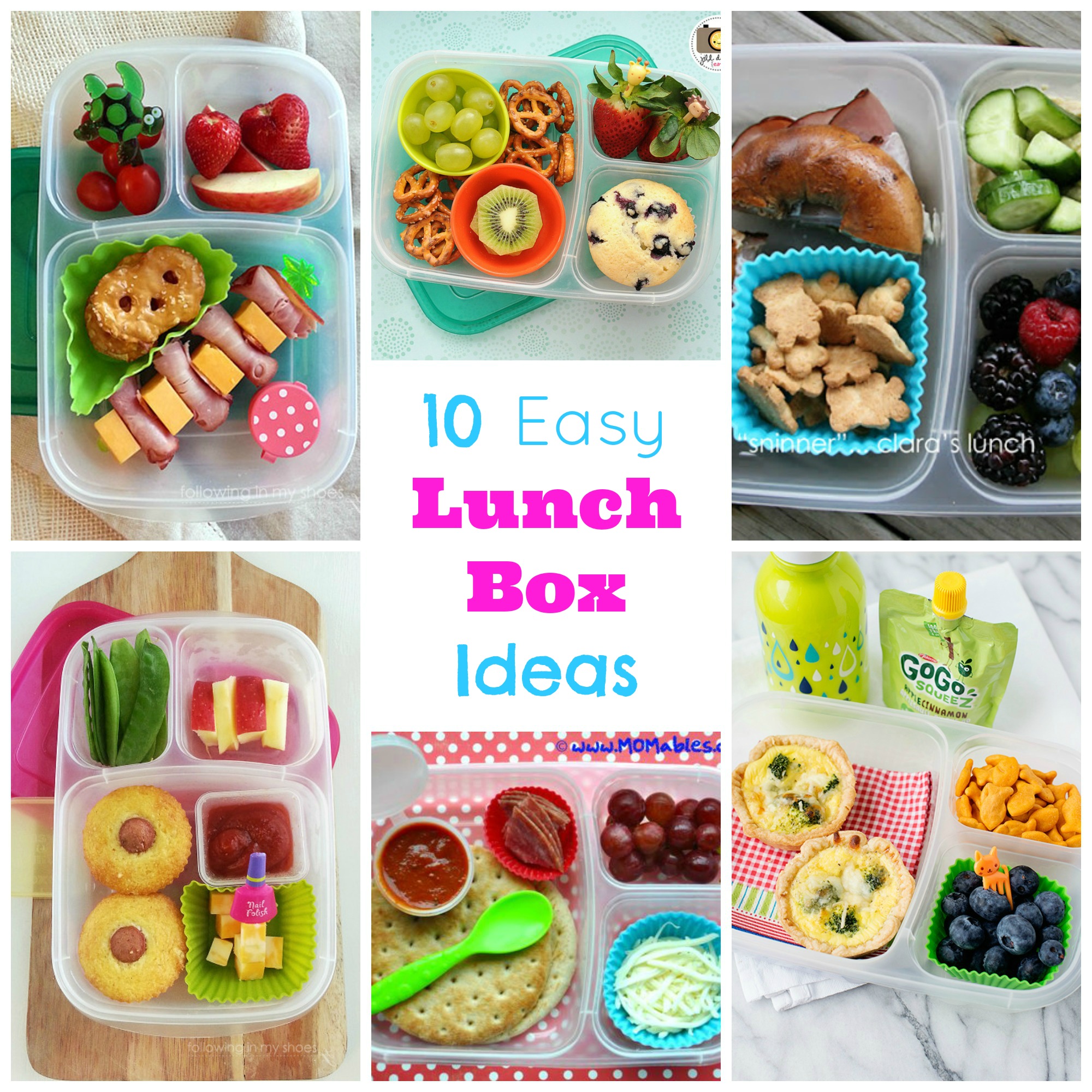 10 Easy Lunch Box Ideas - Happy Home Fairy