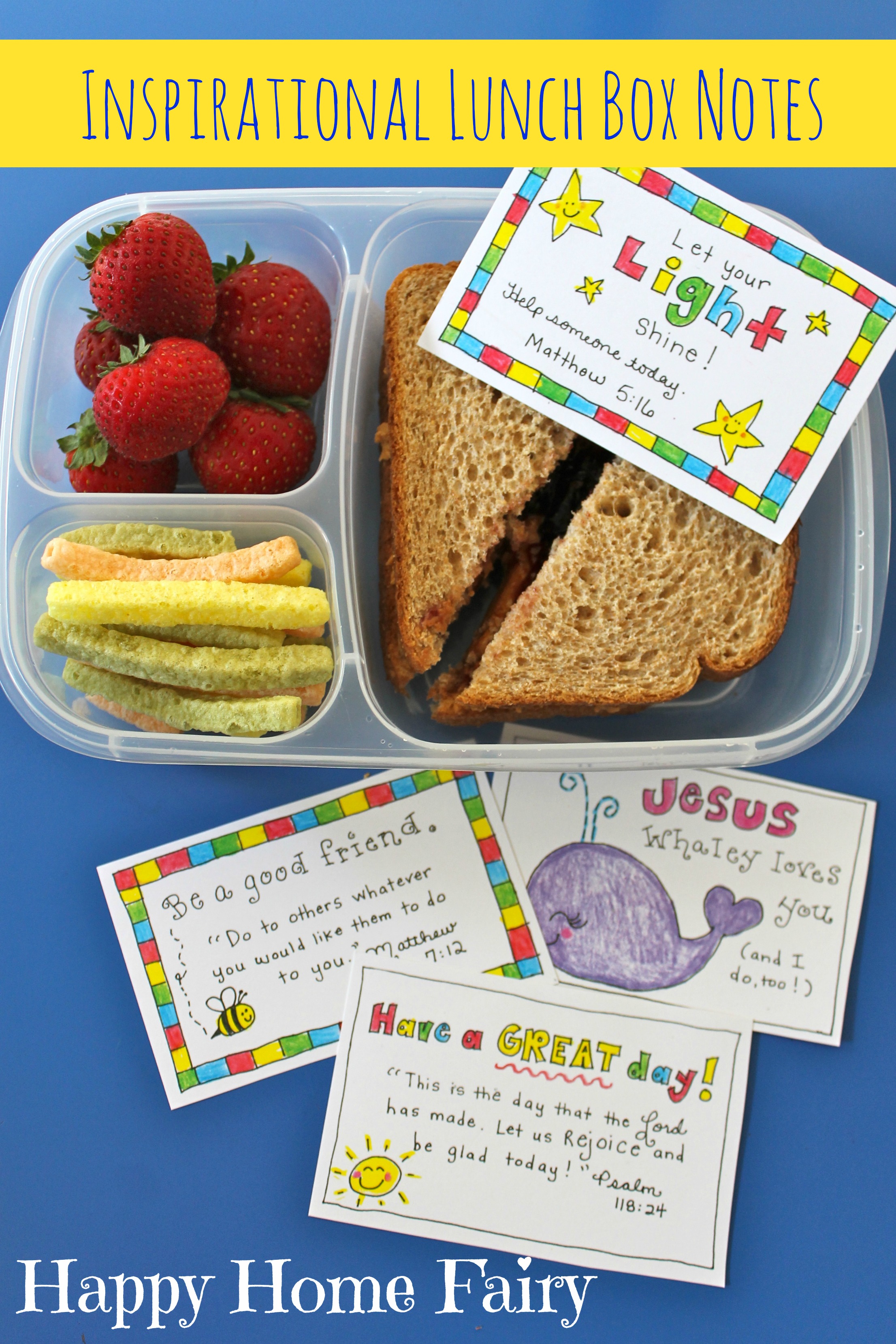 encouraging lunch box notes printable