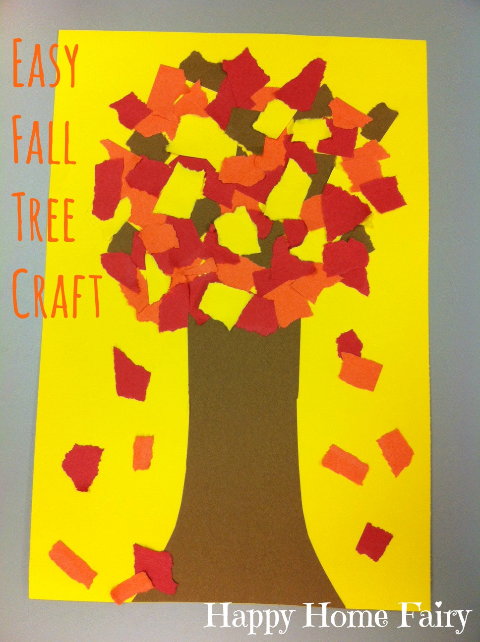 Easy Fall Tree Craft - Happy Home Fairy