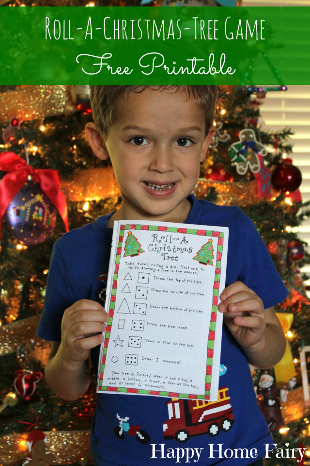 Roll A Christmas Tree Game Free Printable