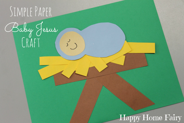 Simple Paper Baby Jesus Craft Happy Home Fairy