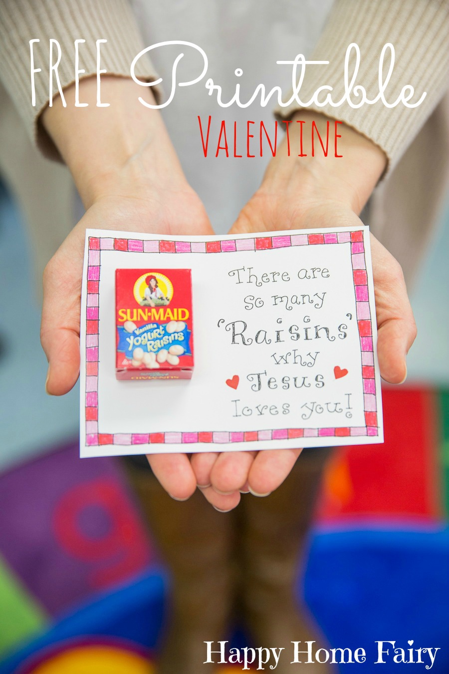 Adorable FREE Printable Valentine (and it's HEALTHY) - Happy Home Fairy