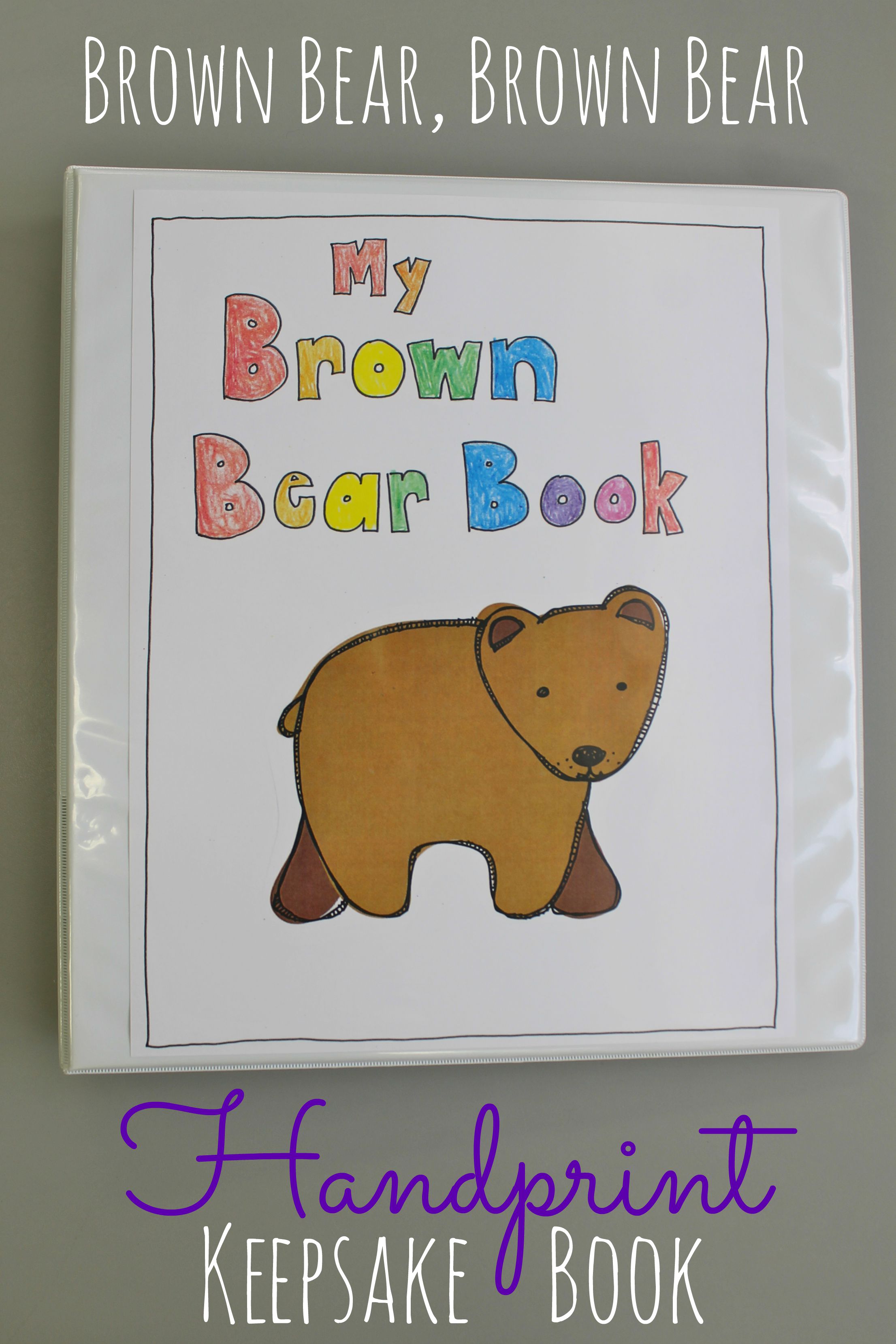 Download Brown Bear, Brown Bear Handprint Project - Happy Home Fairy