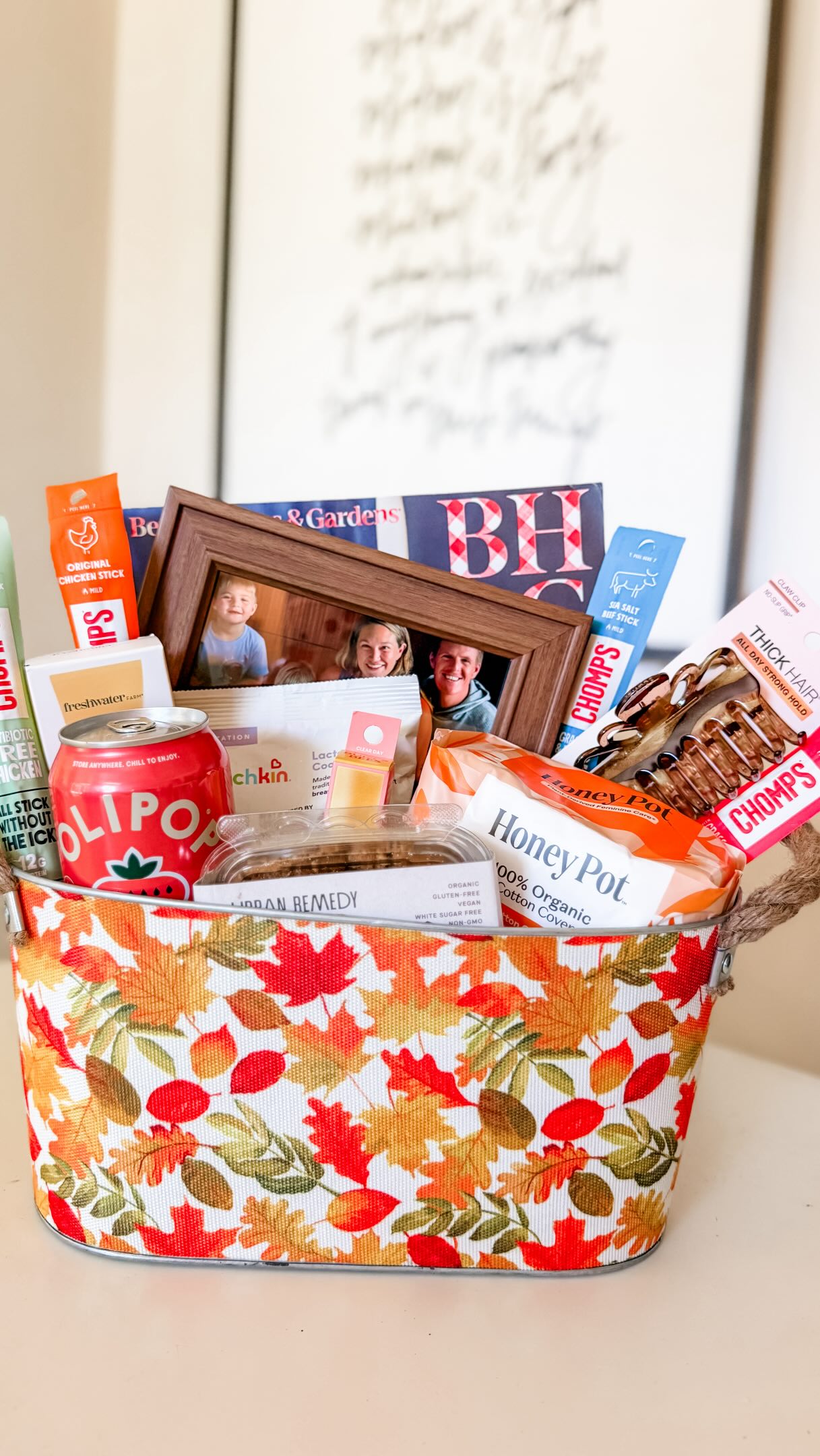 Everyone brings something for the baby… but don’t forget about the mama! 🤍

Someone made me an “after-birth basket” when I had my last baby, and I still remember how loved and cared for it made me feel. So now I love doing the same for other new mamas. 🥹

A few favorite snacks, a magazine, a cute hair clip, pads for postpartum bleeding + nursing, lip oil, a fun drink… just little things to make those first days at home a tiny bit more comfortable.

But my FAVORITE part? 🥹 A printed and framed photo of their brand-new family with the new baby. 🤍

Because in a season when so much attention (rightfully!) goes to that precious new little one, sometimes mama needs a little reminder:

We see you, too. We’re celebrating you, too! Here are some diapers for you, too. 😂

Such a simple gift. Such a sweet way to love on a new mom! 🩷🩵🩷

#AfterBirthBasket #PostpartumCare #NewMomGift #NewMama #PostpartumSupport