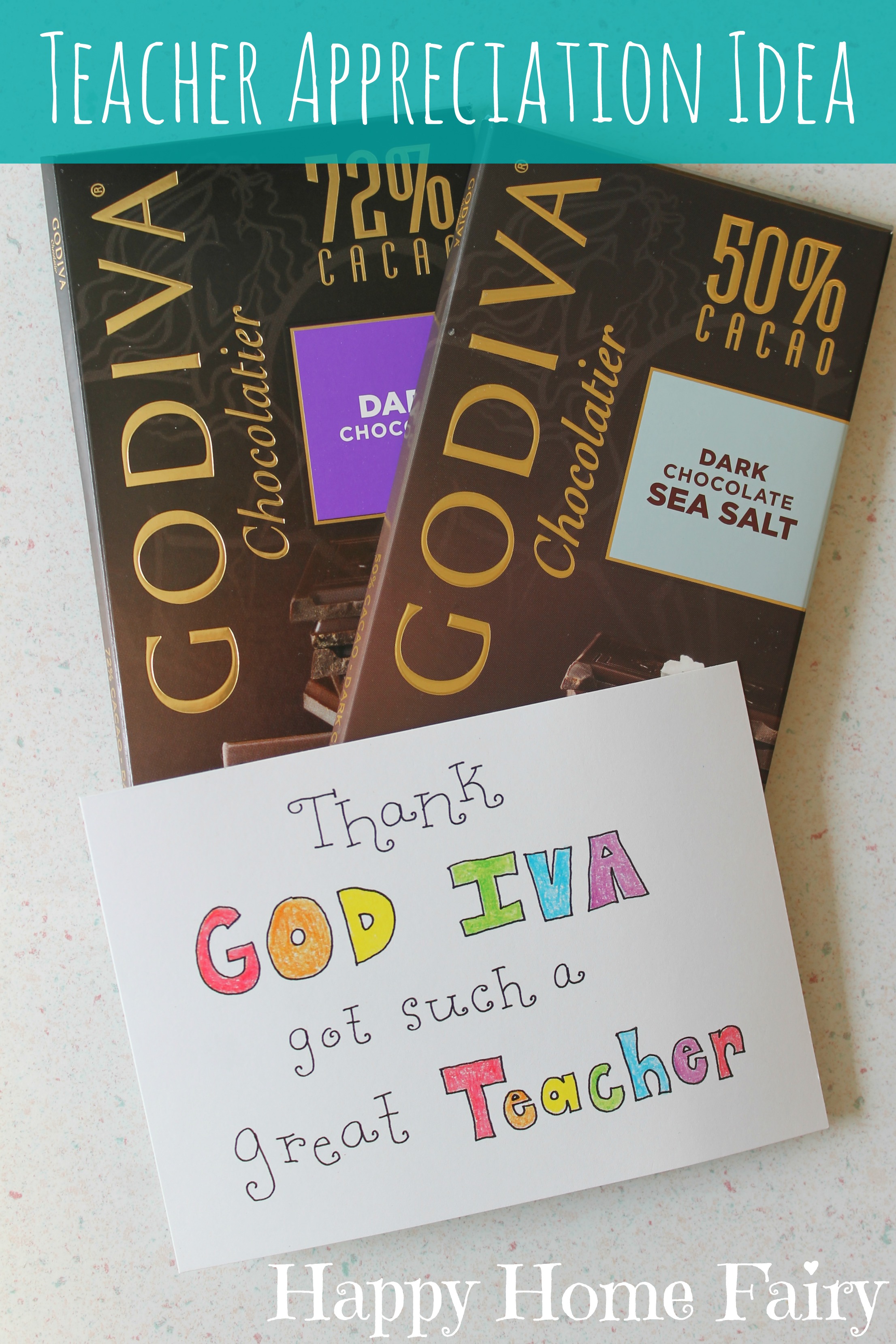 Quick and Easy Teacher Appreciation Gift - FREE Printable - Happy Home