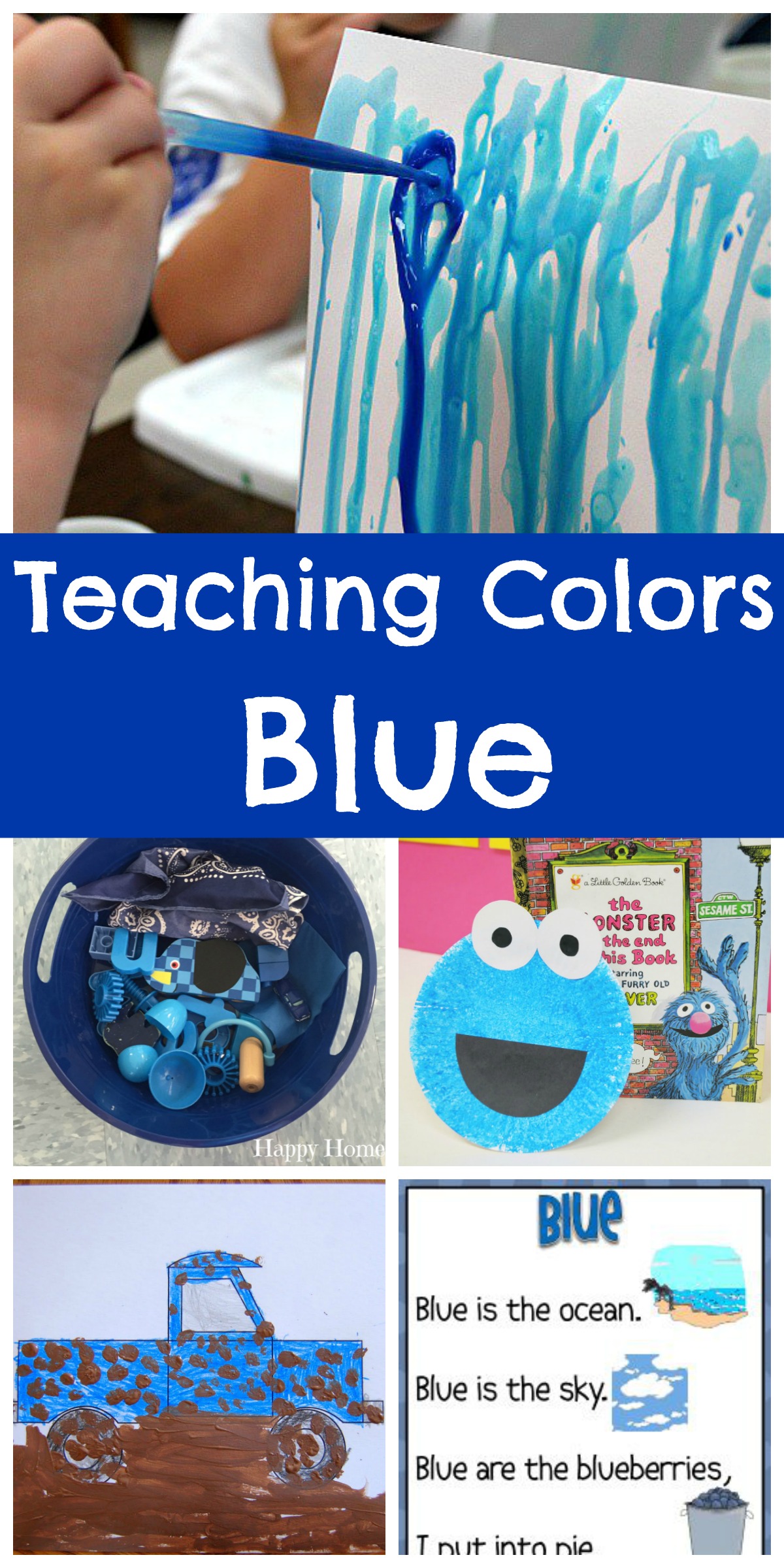 teaching colors blue happy home fairy