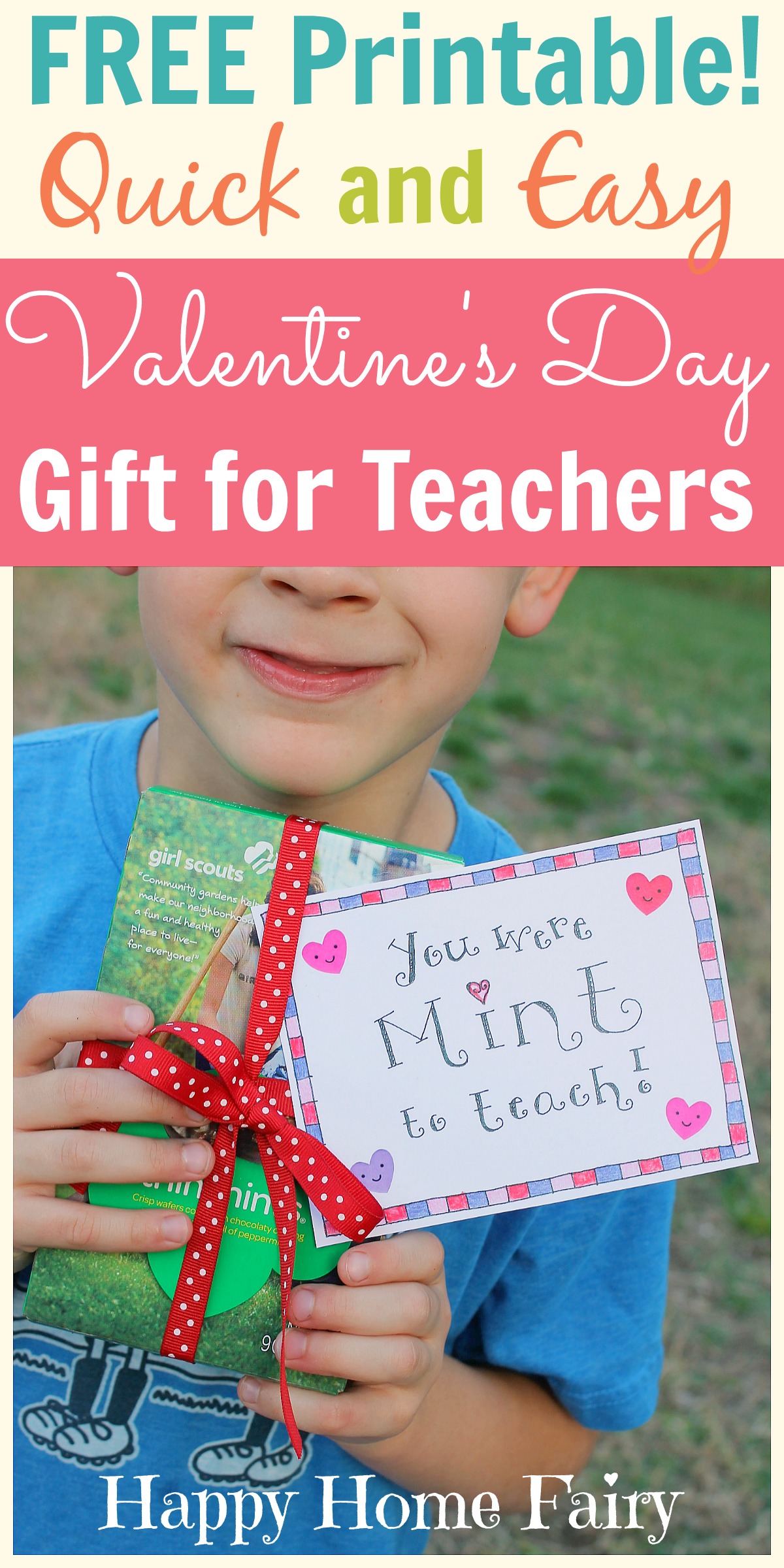 Easy Valentine s Day Gift For Teachers FREE Printable Happy Home Fairy