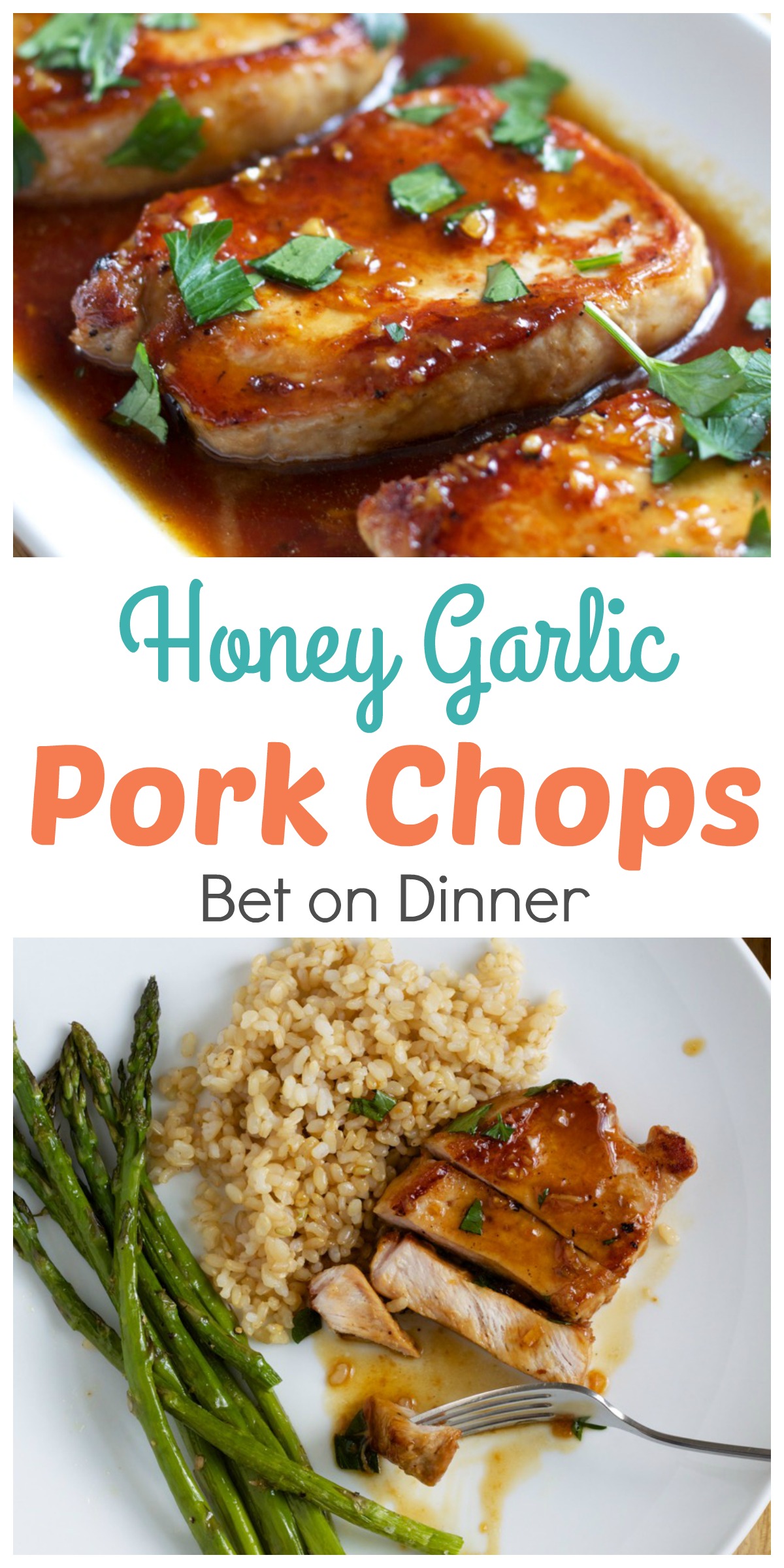 Recipe - Honey Garlic Pork Chops - Happy Home Fairy