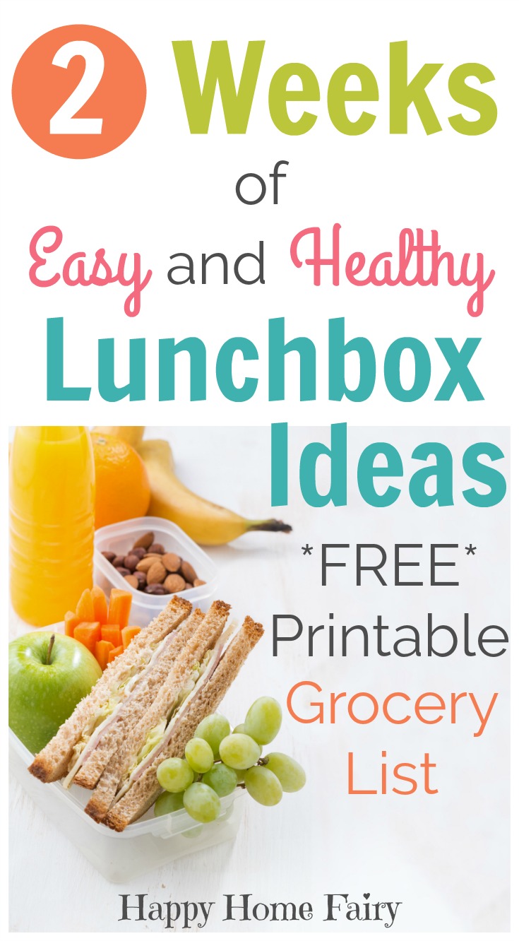 10 Easy Lunch Box Ideas - Happy Home Fairy