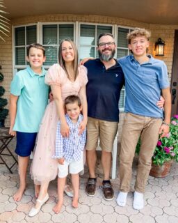 ✝️💐HAPPY EASTER💐✝️
Easter 2025 Thoughts >>
Been off of social media for Lent and it’s been amazing. Never underestimate the power of a good fast. There is fullness of the Lord to be had! 🙌🏻
This morning we woke up early for Easter service rehearsal. But one kiddo wouldn’t get out of bed, one kiddo was crying about having to wear a collared shirt, one experimented with some Easter basket goodies in the bathroom without my knowledge and there was a strange purple substance all over everything just as we really needed to get out the door, and one was dealing with an upset stomach the whole drive to church.
Meanwhile I’m yelling at everyone to JUST BE HAPPY BECAUSE JESUS IS RISEN!!!!!
I wish it hadn’t taken me this long in motherhood to learn that the chaos and mess and poop emergencies are the real stuff of life. You can wallow in the badness of it all on such a special morning, or you can remember that all the crazy is really why He came to do what He did. To offer PEACE in the chaos, JOY in the mess, a steady heart when someone’s about to have an accident in the car in their Easter outfit (that they hate anyways). 
Joy comes in the morning, friends, and joy comes in the MOMENT. He died and rose again to make sure of it.
God bless you! ✝️💐🙌🏻😁